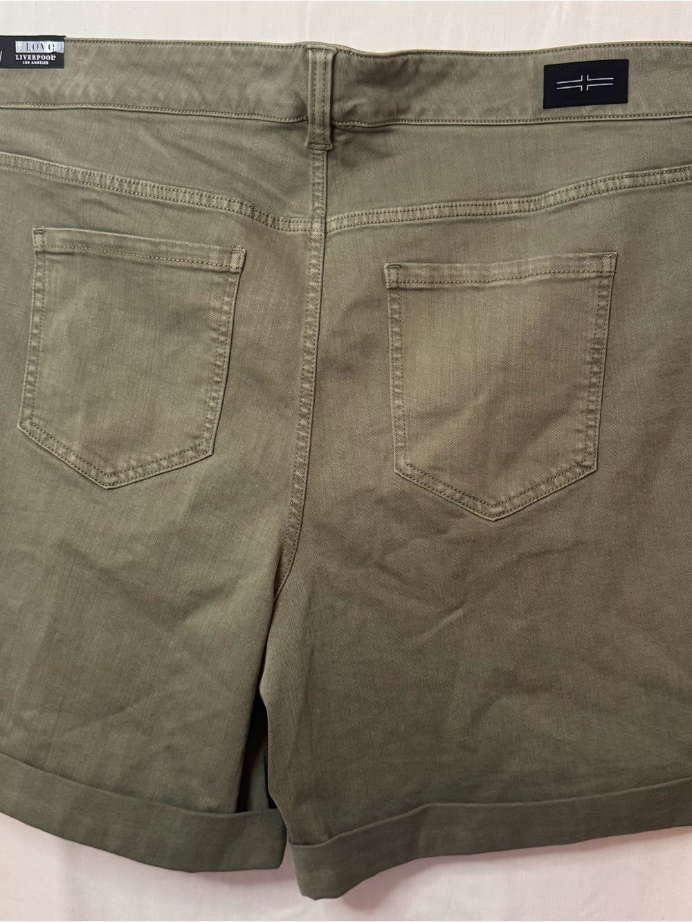 Liverpool Olive Utility Walking Shorts - Picture 2 of 4